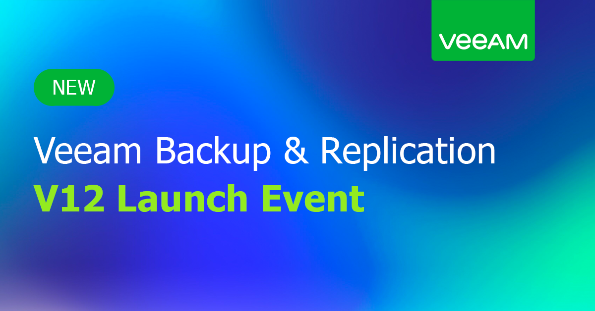Veeam V12 launch event